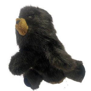 Folkmanis Furry Folk Baby Black Bear Cub plush puppet Vintage